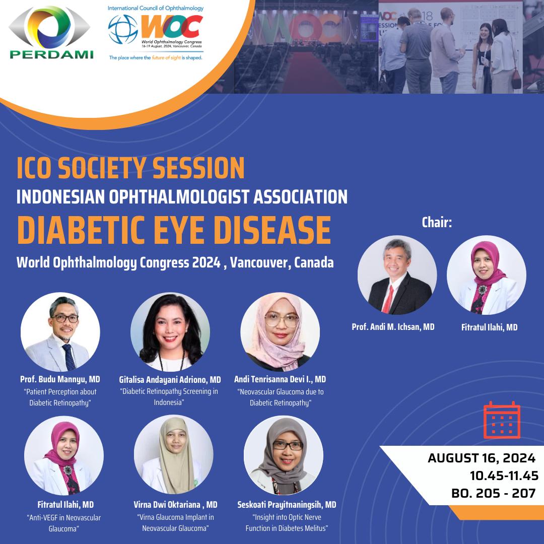 Picture ICO Society Session - Diabetic Eye Disease | Indonesian Ophthalmologist Association | WOC