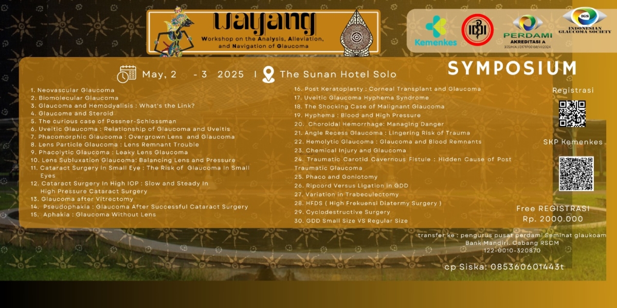 Picture SYMPOSIUM 10th NATIONAL GLAUCOMA MEETING