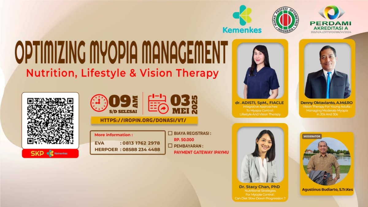 Picture WEBINAR IROPIN: Optimizing Myopia Management: Nutrition, Lifestyle & Vision Therapy 
