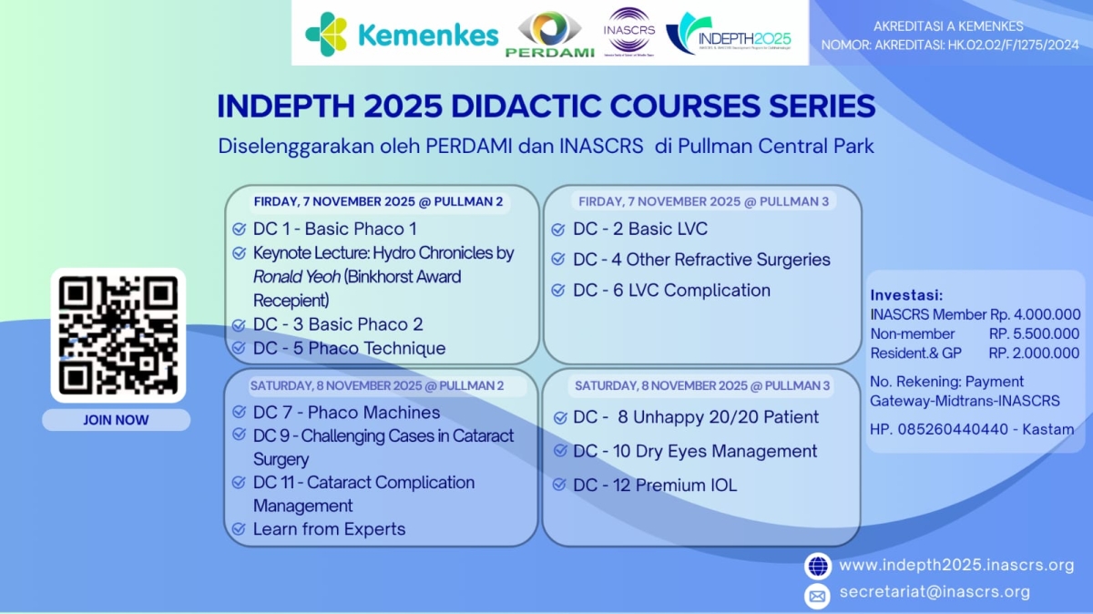 Picture Indepth 2025: Didactic Courses Cataract, Cornea and Refractive Surgery 